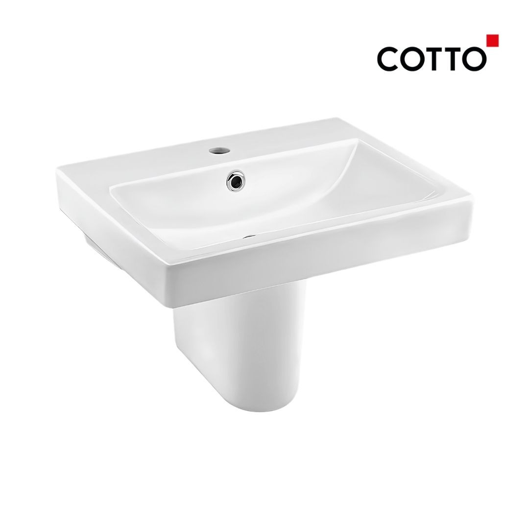 22''x17'' WASH BASIN WITH HALF PEDESTAL VIVA