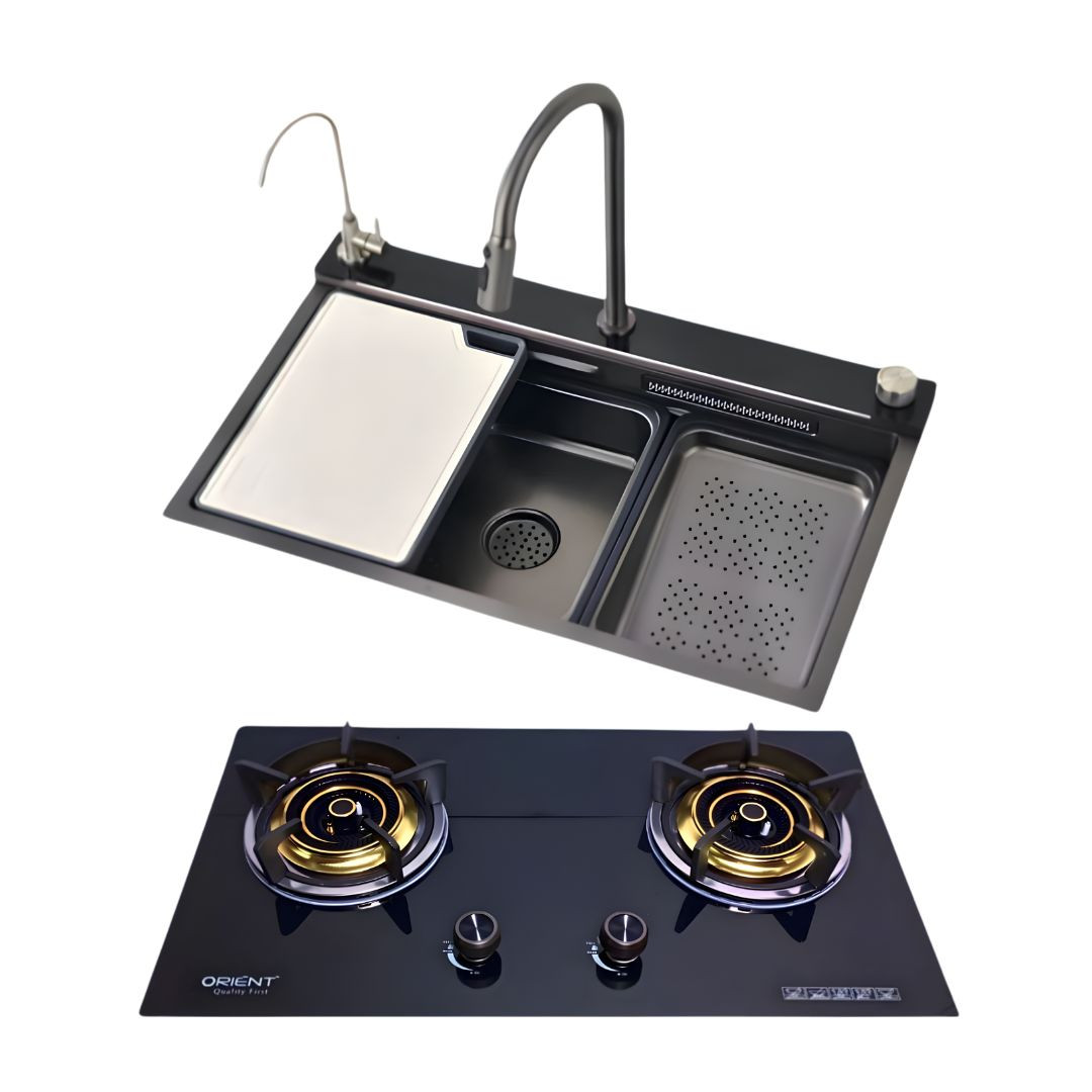 VOICE CONTROL SINK WITH OR-602 GAS STOVE COMBO