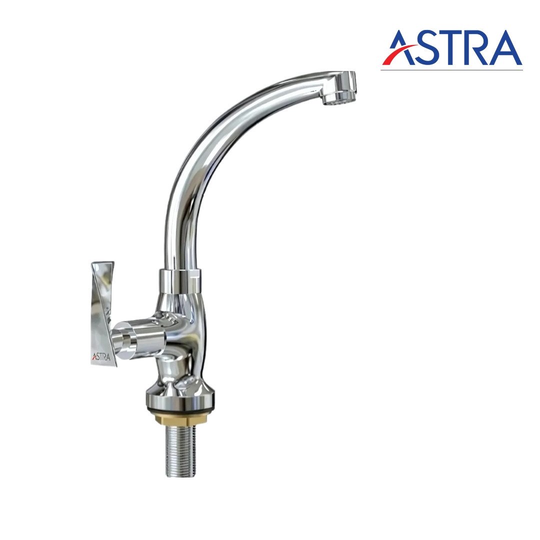 Astra AVH-2412Moving Pillar Cock Single Handle Faucet Brass  Chrome