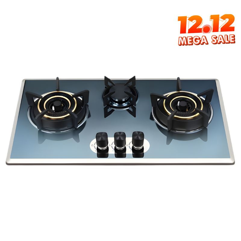 FR-305 STONE HIGH QUALITY TEMPERED BUILT IN GAS STOVE