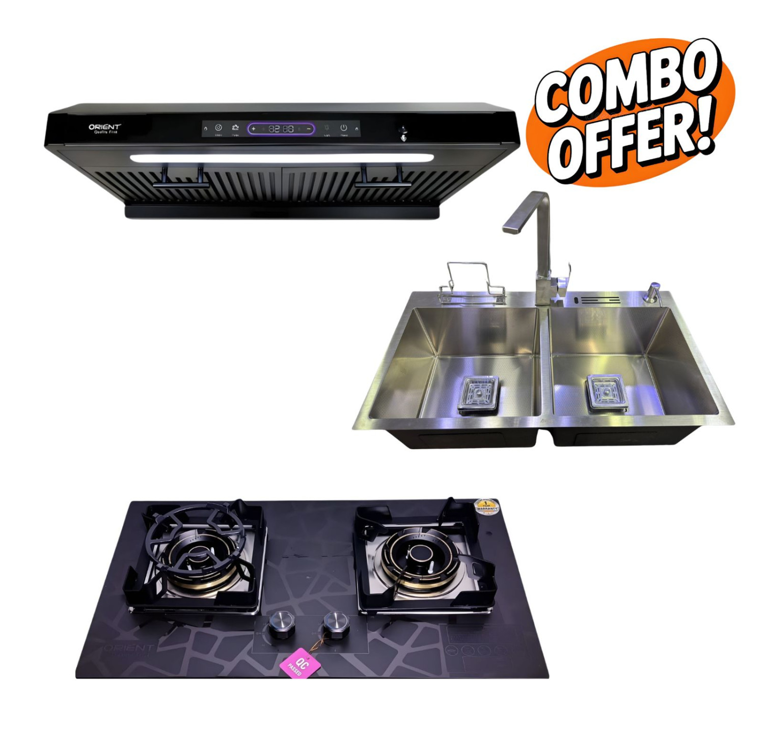 VOLVO MAX-KI-502 GAS STOVE 9045 SINK-CD-67COMBO OFFER