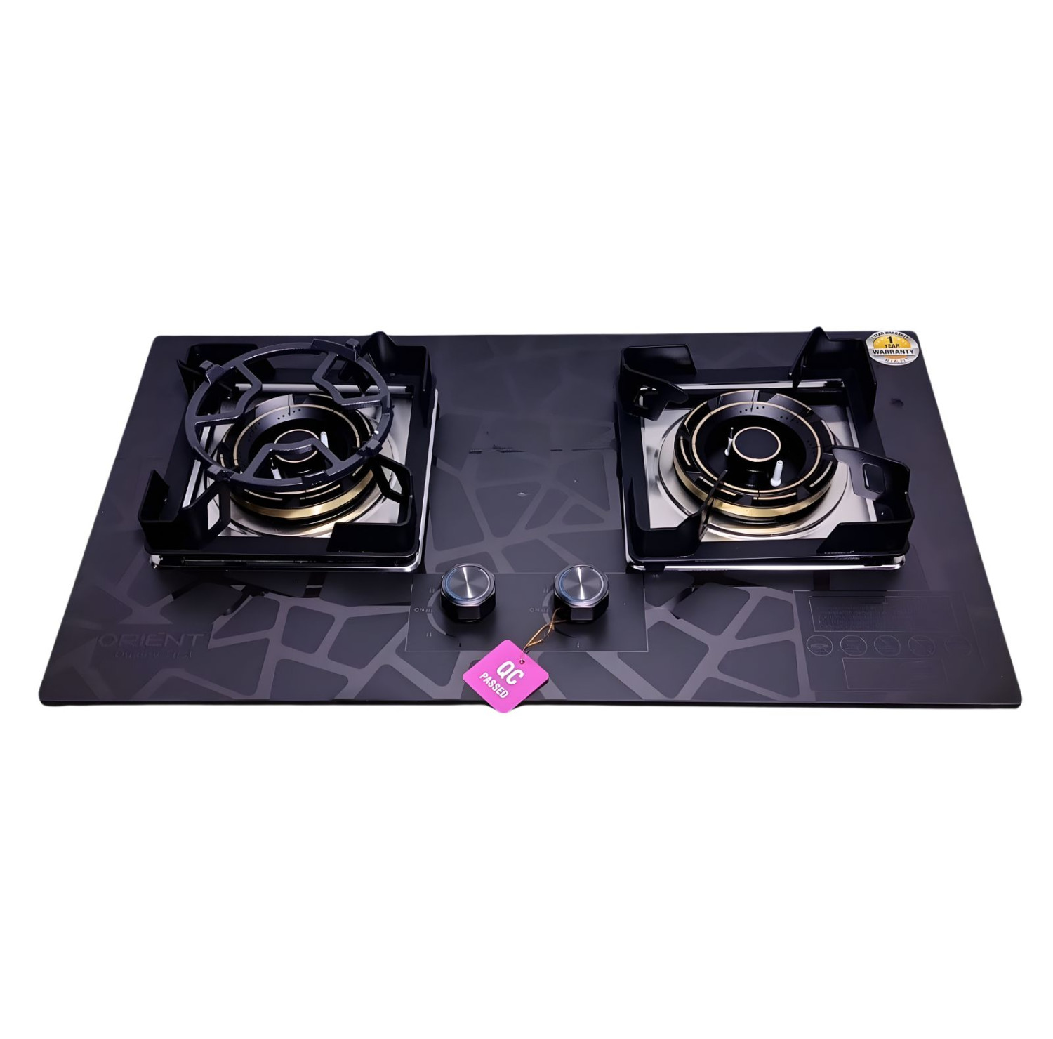 KI-502 STONE HIGH QUALITY TEMPERED BUILT IN GAS STOVE