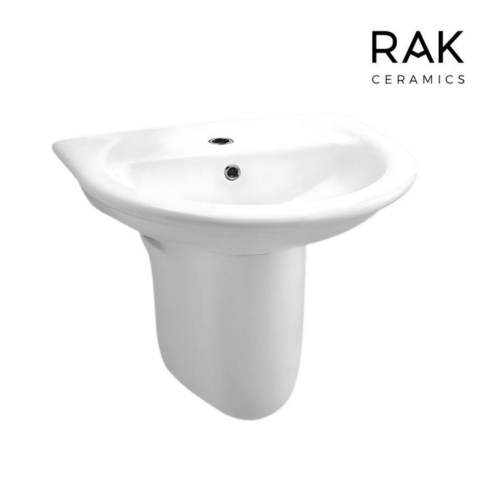 RAK KARLA HALF PEDESTAL  MODERN DESIGNER BASIN AND PEDESTAL