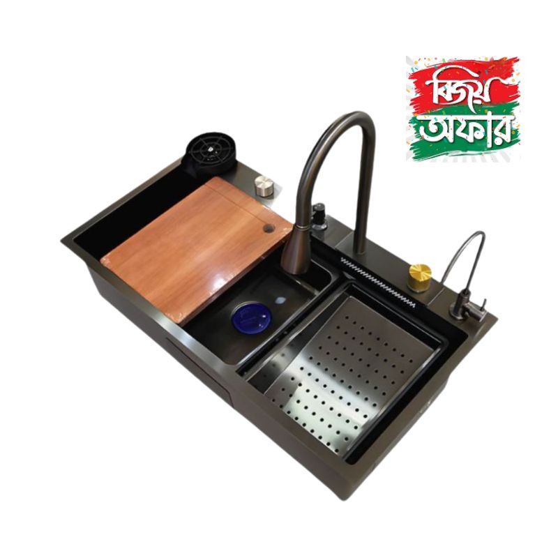 Multifunctional Handmade Sink Black