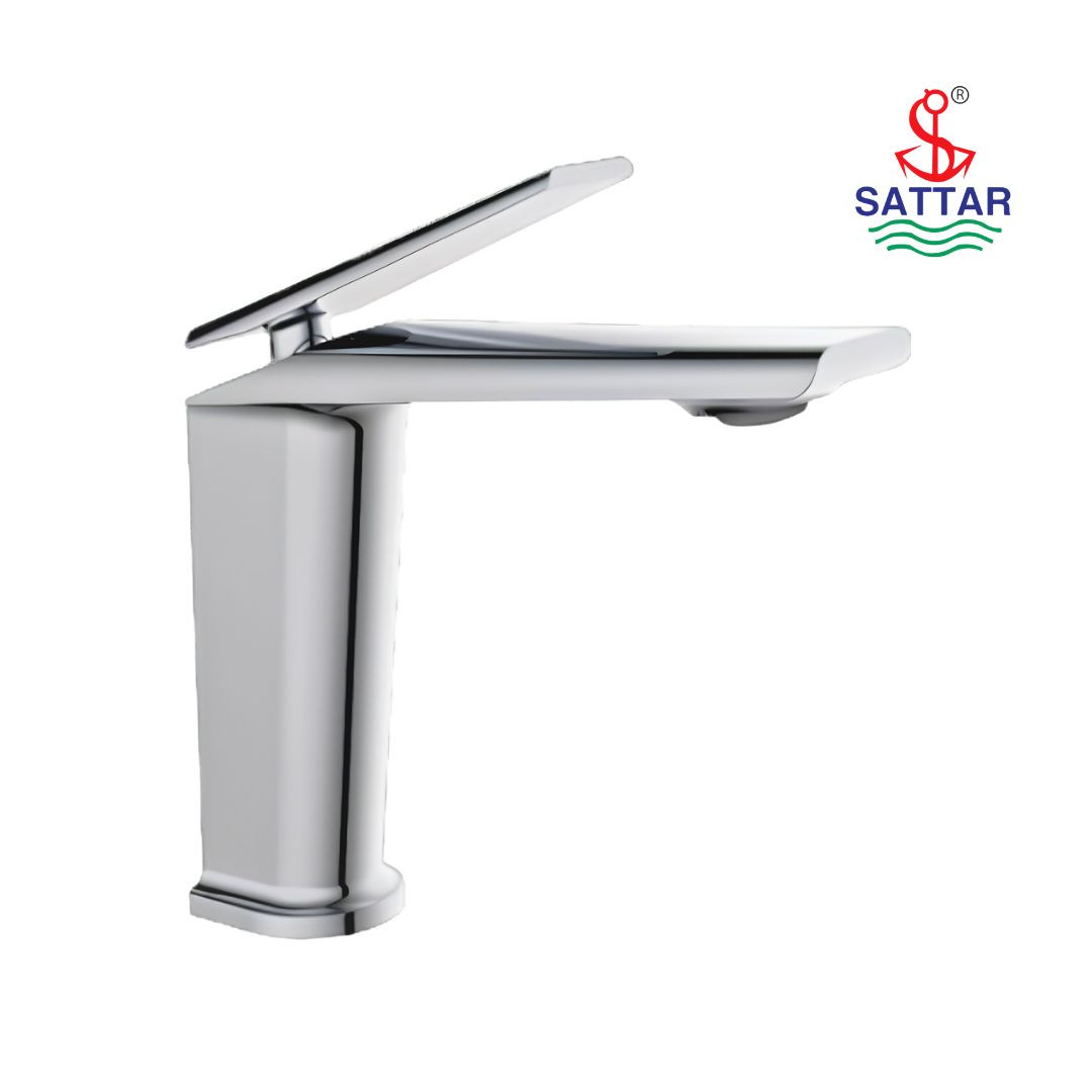 SATTAR SMI -786054 SINGLE LEVER BASIN MIXER NEXA (CHROME) - 6”