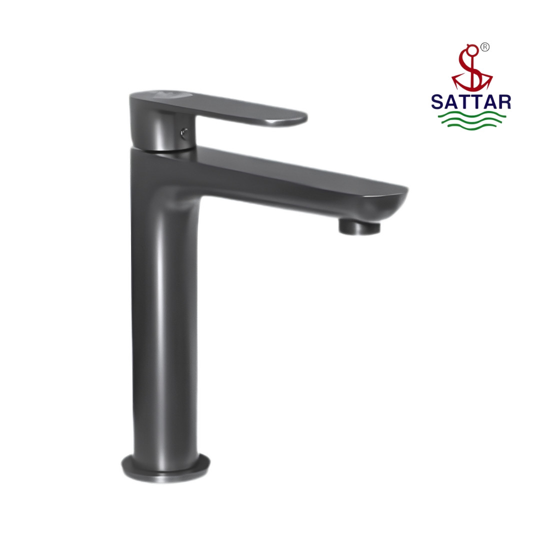 PREMIUM SINGLE LEVER Pillar Cock (Gun Grey)- 6” 786043G