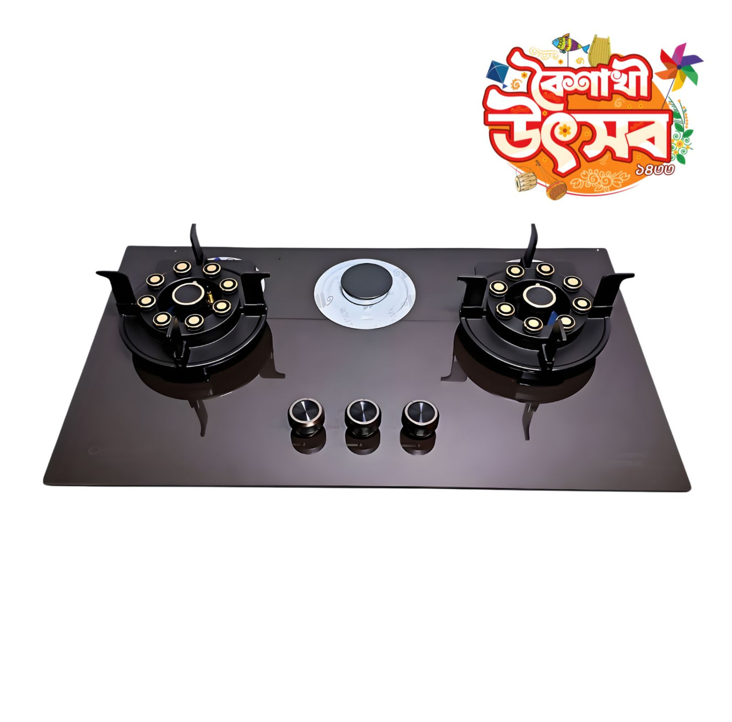 IMP-513 MARBLE 3 BURNER HIGH QUALITY BUILT IN GAS STOVE