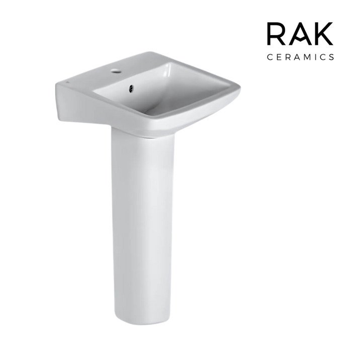 RAK WALL MOUNT DELUXE MODERN DESIGNER BASIN AND PEDESTAL