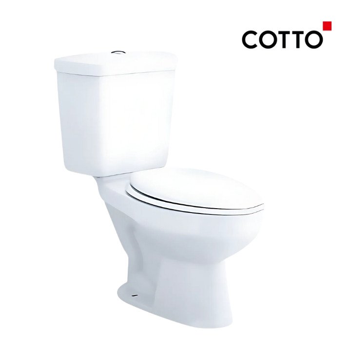 GEORGIN COTTO ALPINE WHITE TWO PIECE TOILET