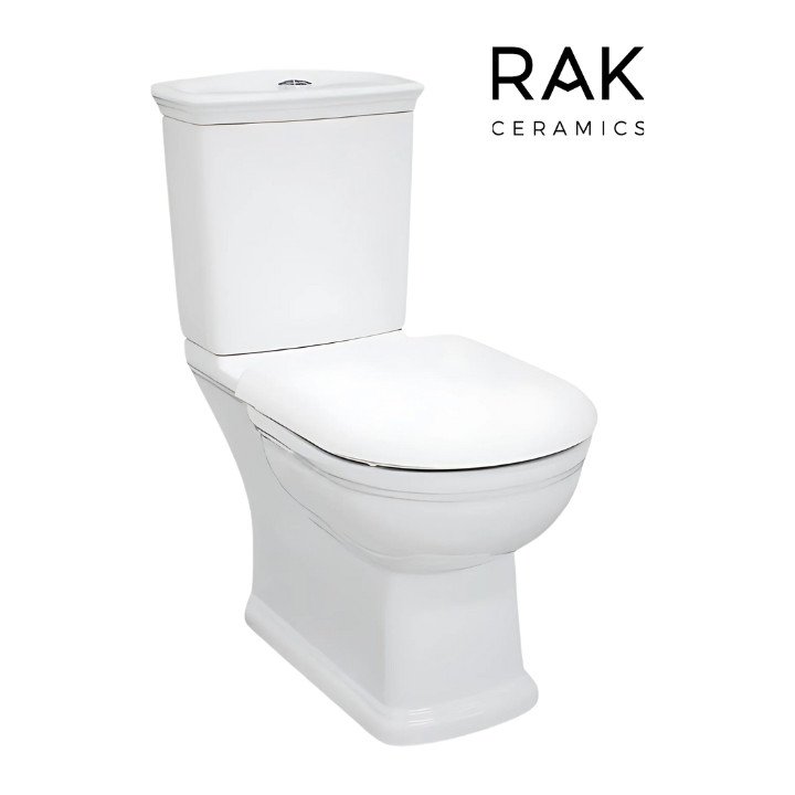 RAK WASHINGTON ALPINE WHITE CLOSE COUPLED WATER CLOSETS