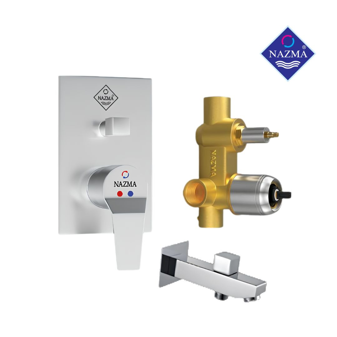 NMI-679 NAZMA 3/4''CUBIC SHOWER MIXER BODY(AURA) WITH SPOUT