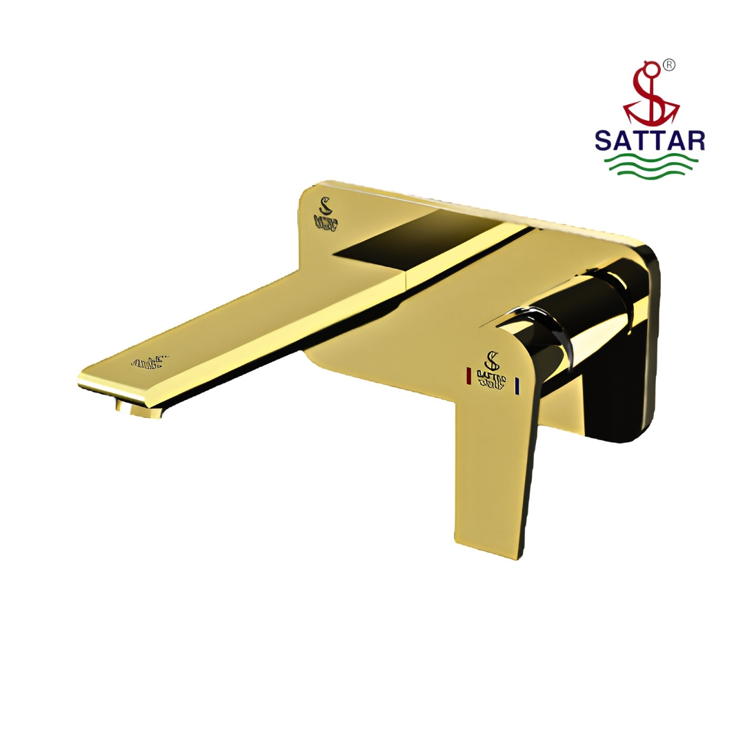 WALL MOUNTED SINGLE LEVER Basin Mixer (Gold) 786062GL