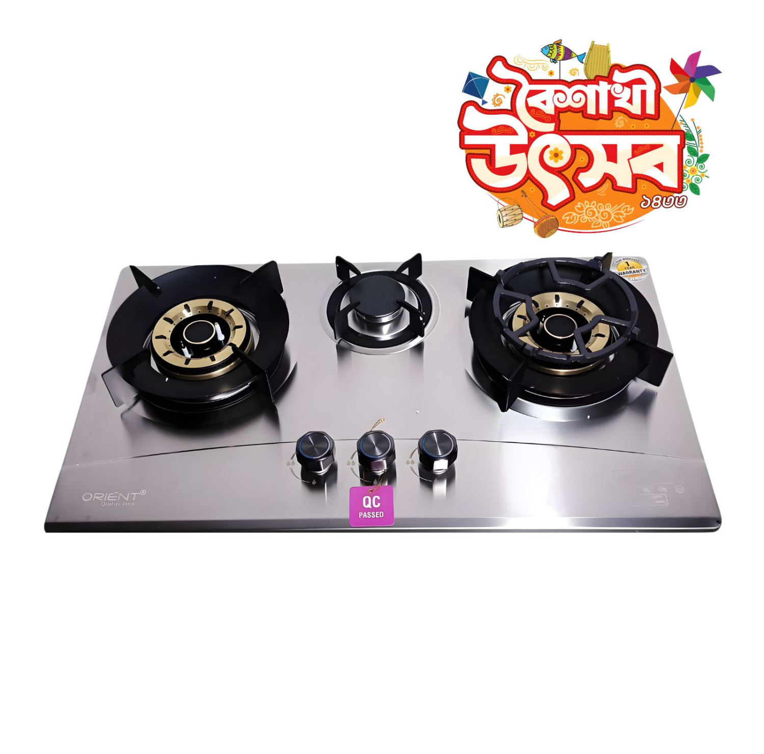 CRP-503 HIGH QUALITY STAINLESS STEEL BUILT IN GAS STOVE