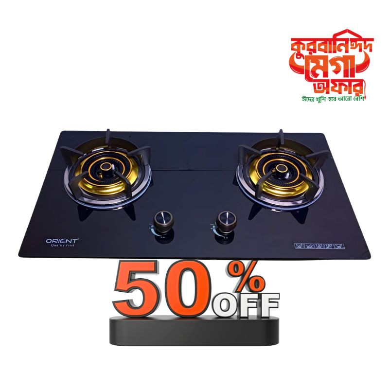 OR 602 HIGH QUALITY TEMPERED BUILT IN GAS STOVE
