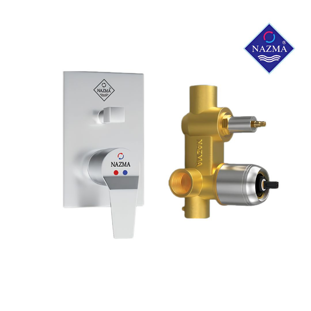 NMI-644 NAZMA 1'' CUBIC SHOWER MIXER BODY (AURA)