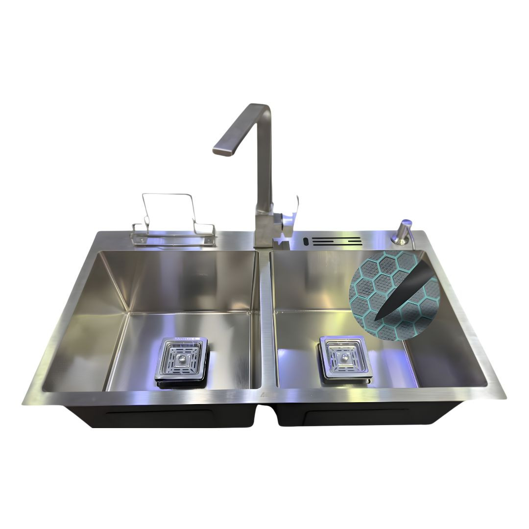 9045 32''x18"9" Inch Honeycomb Sink with CD-67 Sink Mixer