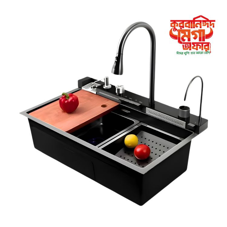 7546J Advanced Technology Handmade Multifunctional Smart Kitchen Sink
