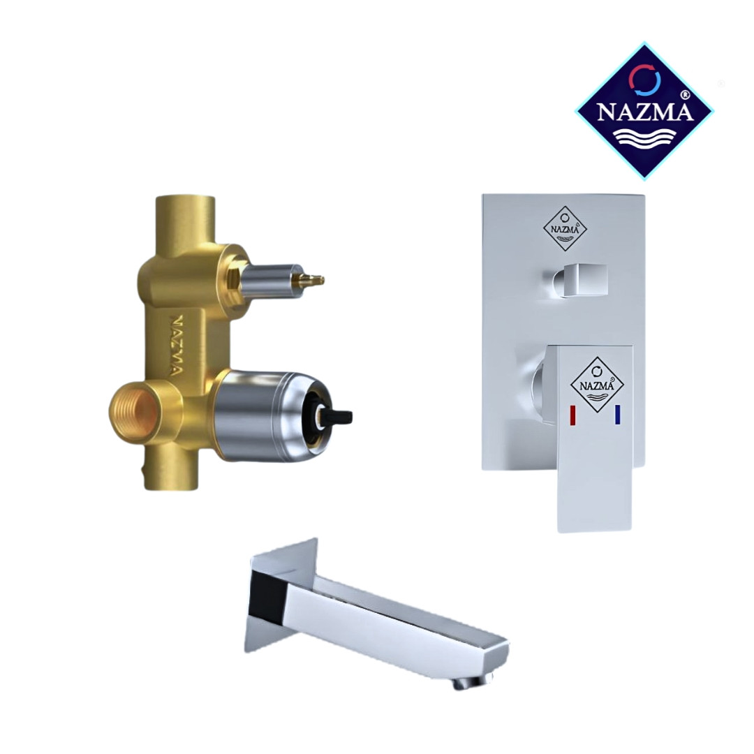 CUBIC SHOWER MIXER BODY(LINUX) NMI-682 3/4'' WITH SPOUT