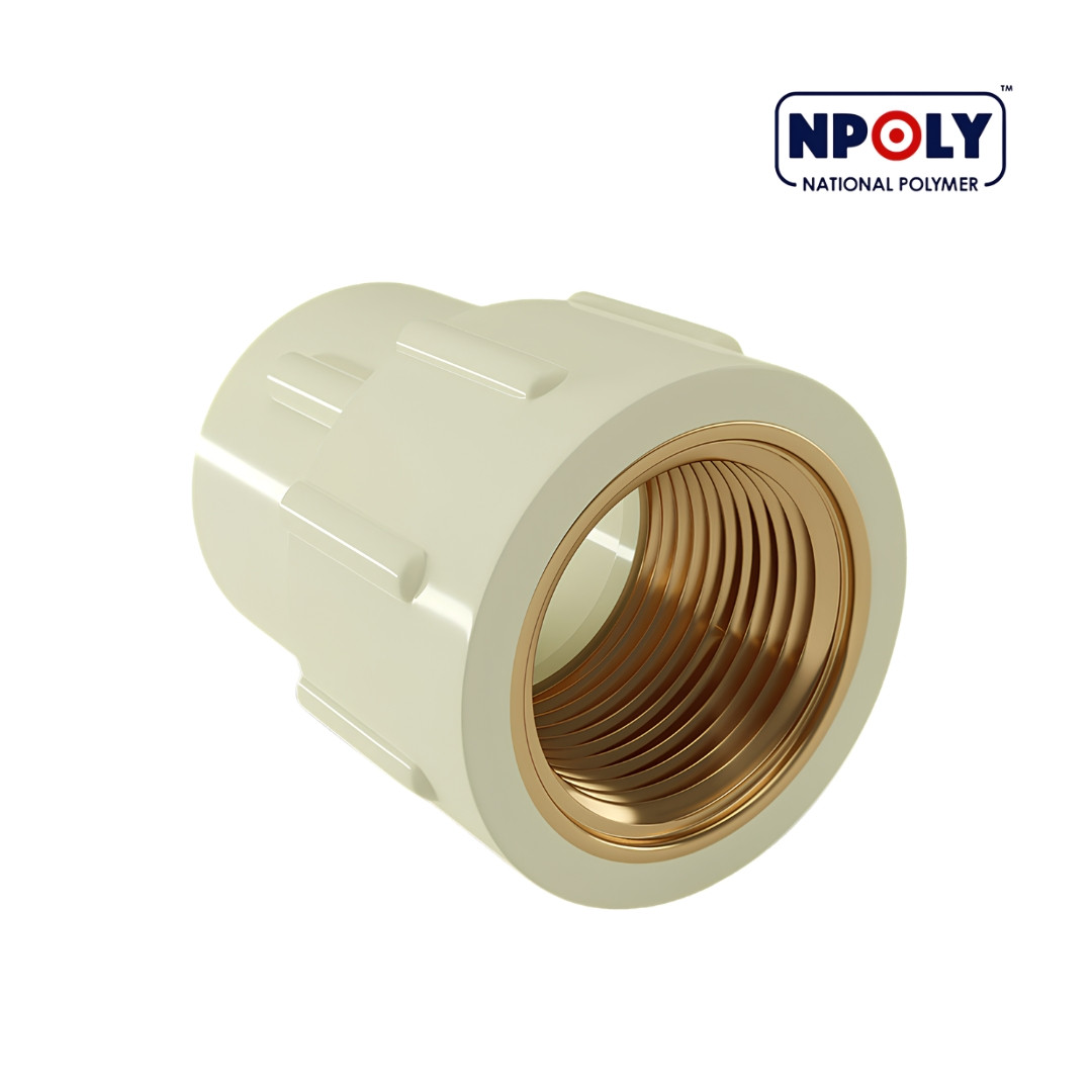 3/4 X 1/2" CPVC F-SOCKET (BRASS)