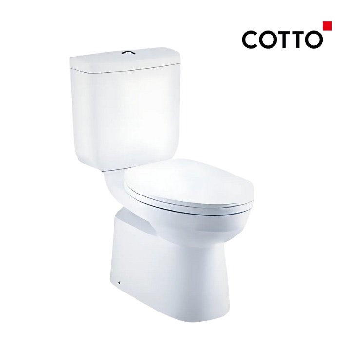 SELLA COTTO ALPINE WHITE TWO PIECE TOILET