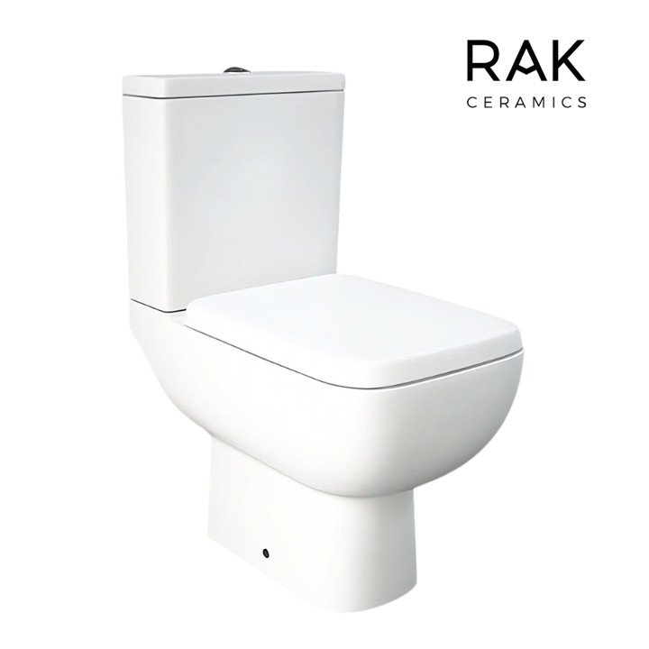 RAK SERIES-600 ALPINE WHITE CLOSE COUPLED WATER CLOSETS