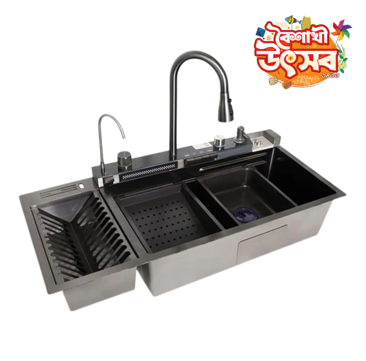 10046 Advanced Technology Handmade Multifunctional Smart Kitchen Sink