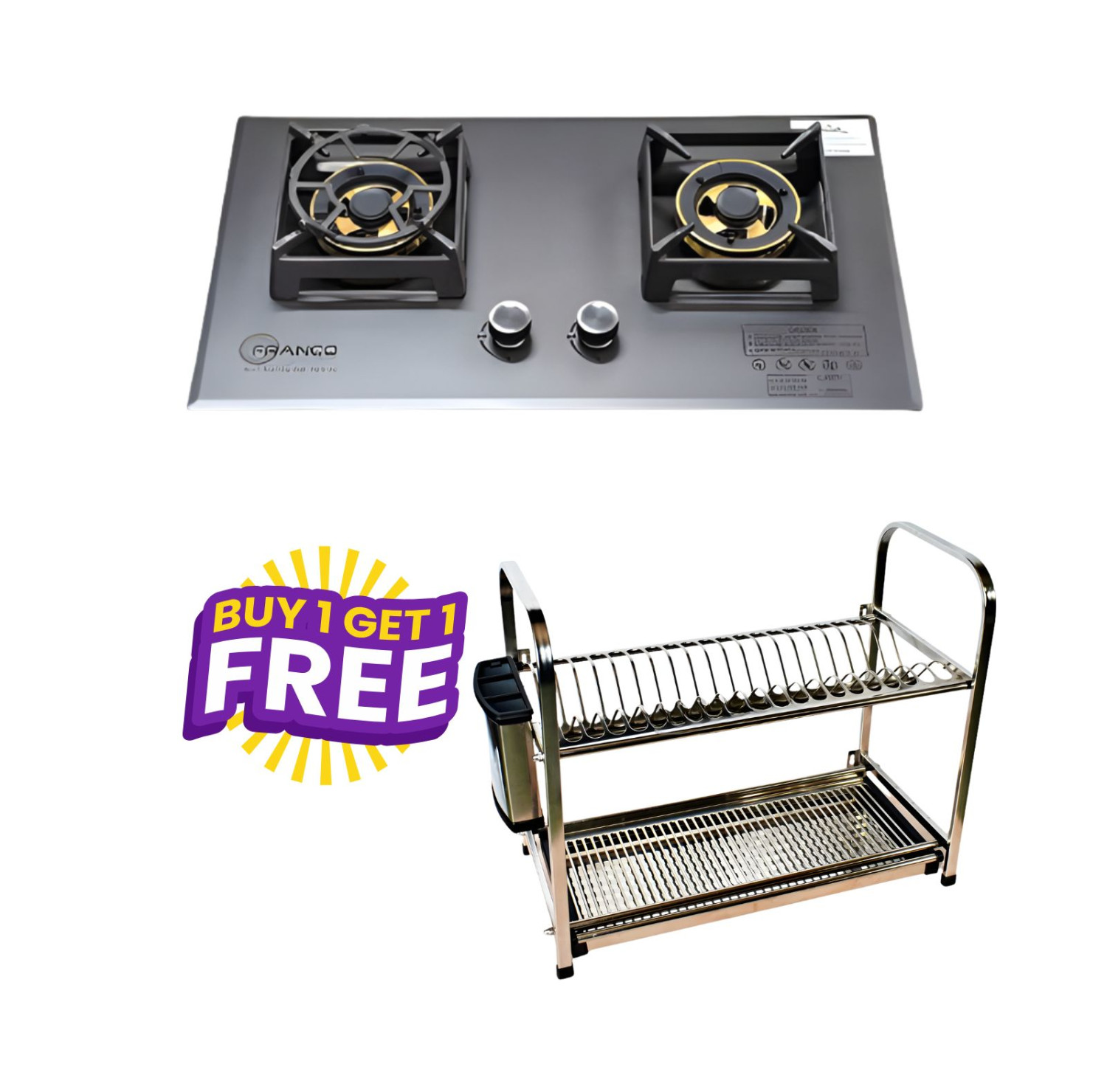 HARRIAR GAS STOVE BUY GET FREE 2 LAYER BLACK RACK