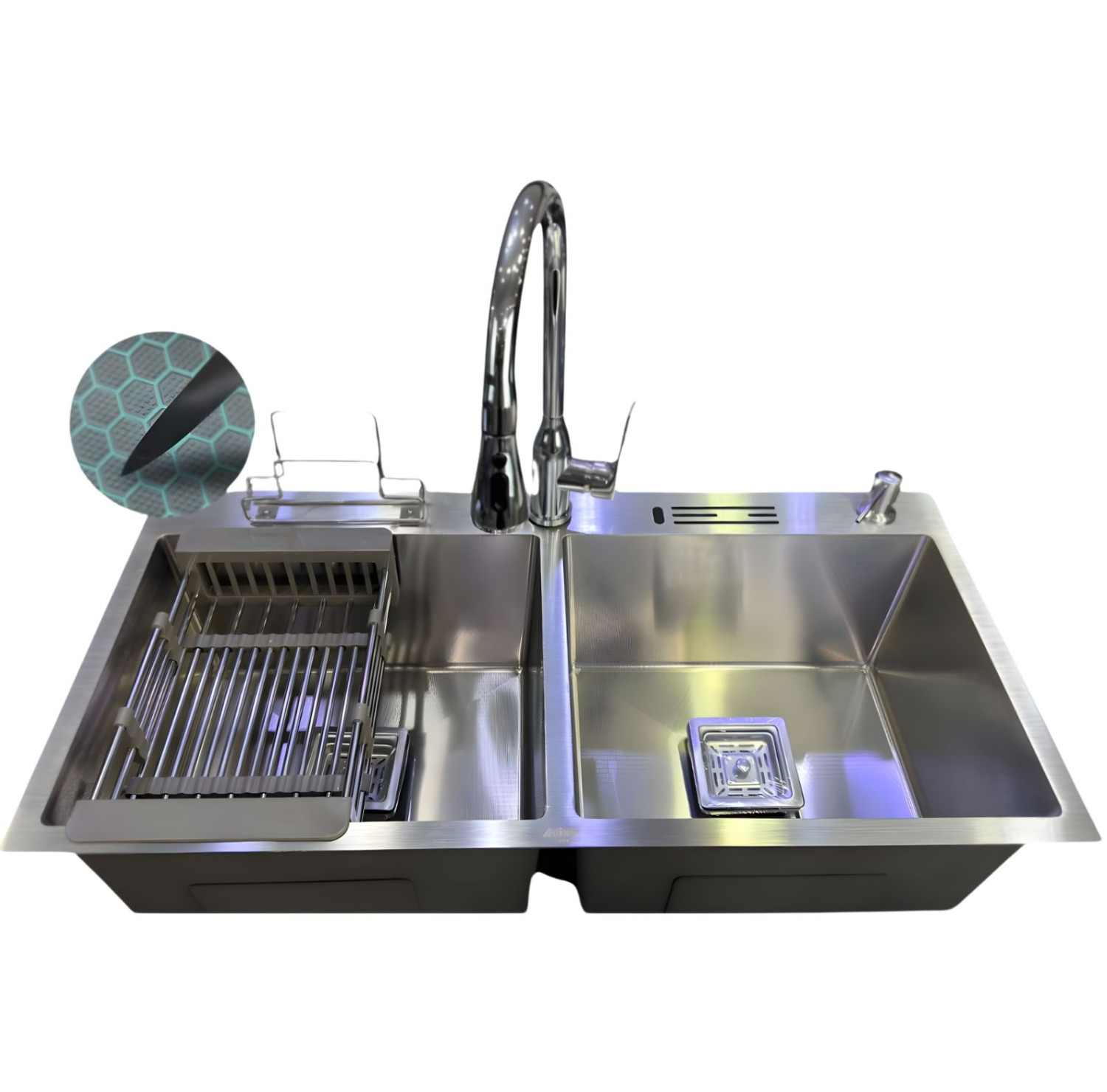 8245 32'x18"9" Inch Honeycomb Sink with KT-314 Combo