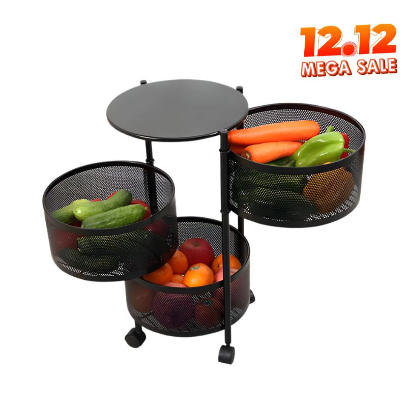 3 TIER KITCHEN STORAGE RACK