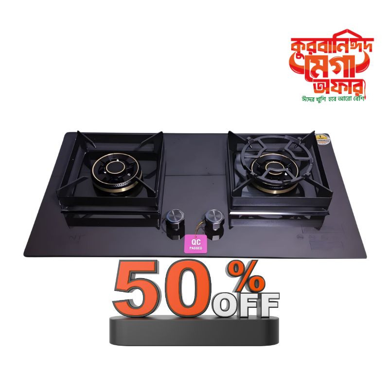 PG-501 HIGH QUALITY TEMPERED BUILT IN GAS STOVE