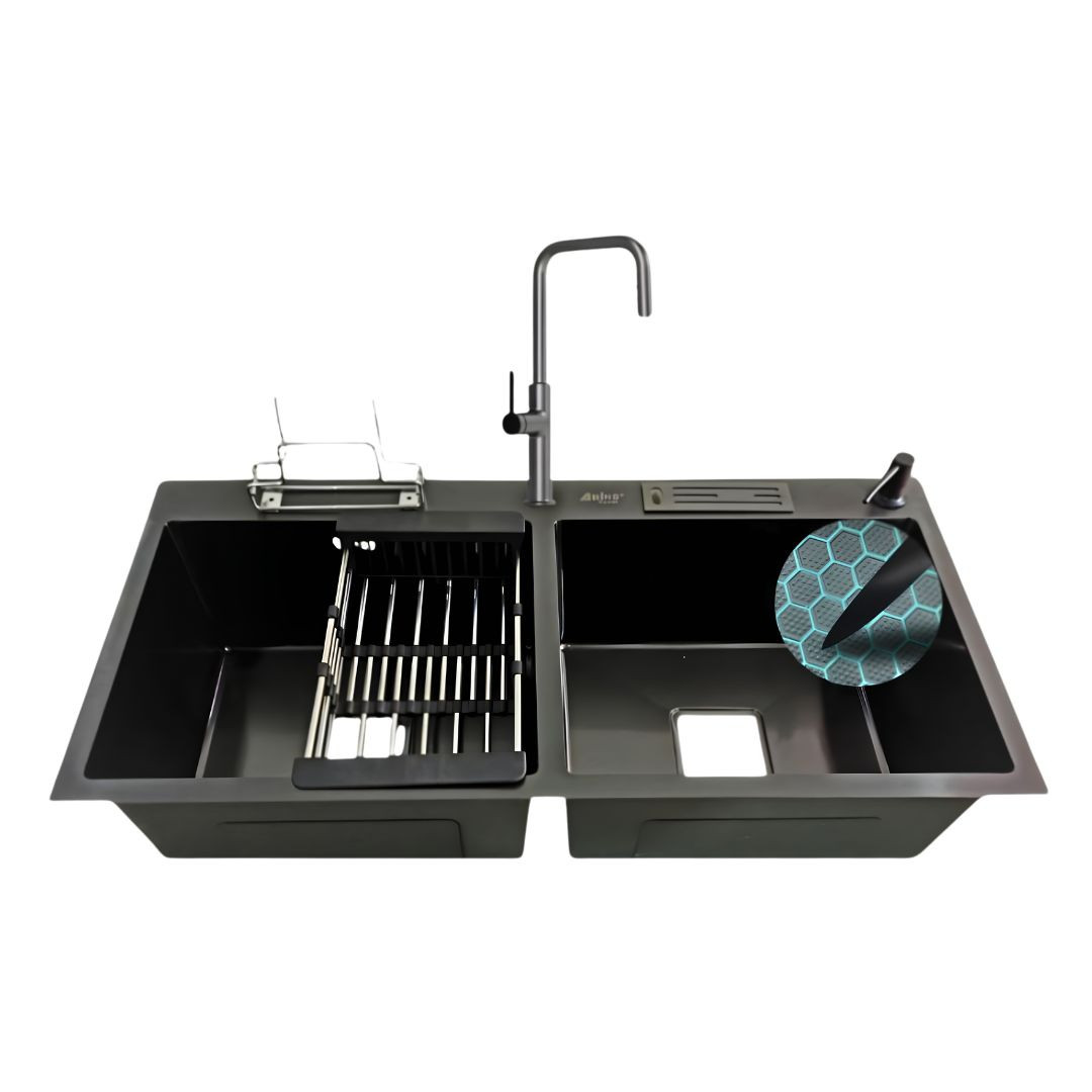 9045 BK 36''INCH  HONEYCOMB SINK WITH KT-09