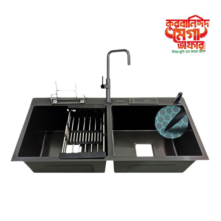 9045 BK 36''INCH  HONEYCOMB SINK WITH KT-09