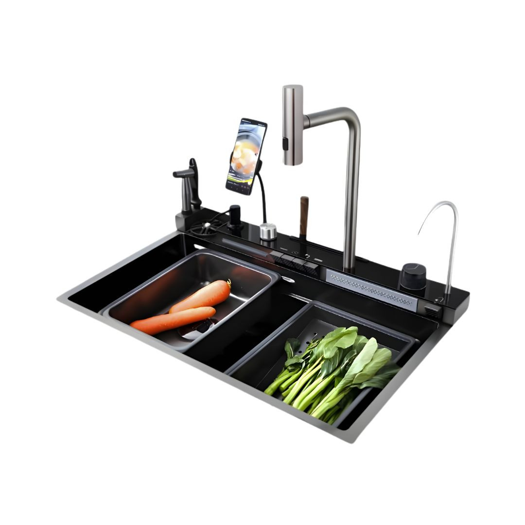 KS-7546J2 Multifunctional Sink with Phone Holder