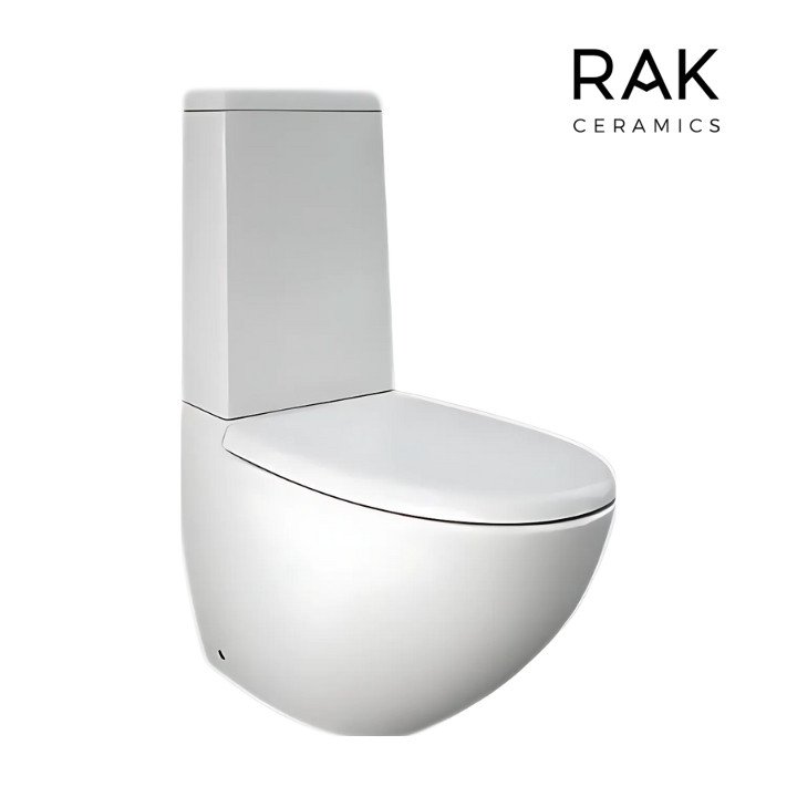 RAK RESERVA ALPINE WHITE CLOSE COUPLED WATER CLOSETS