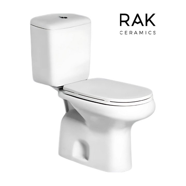 RAK ORIENT ALPINE WHITE CLOSE COUPLED WATER CLOSETS