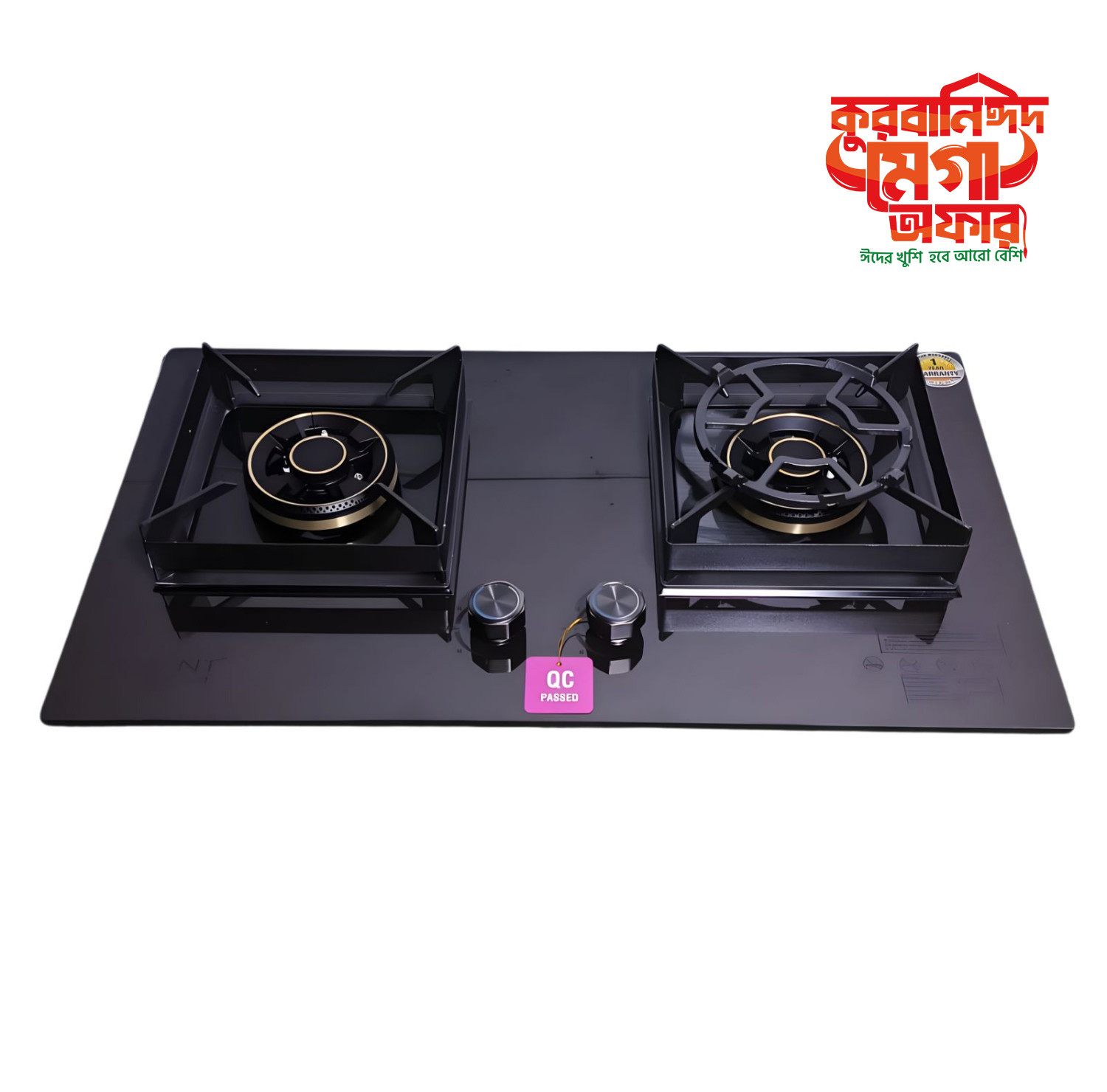 PG-501 HIGH QUALITY TEMPERED BUILT IN GAS STOVE