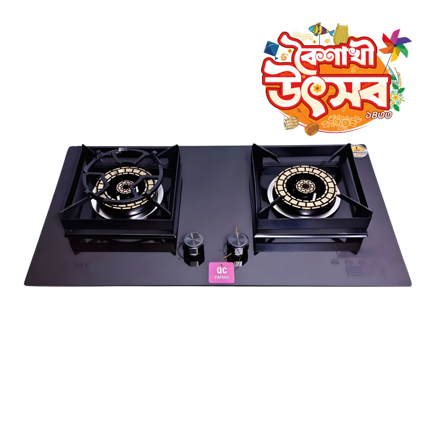 FRS-720 STONE HIGH QUALITY TEMPERED BUILT IN GAS STOVE