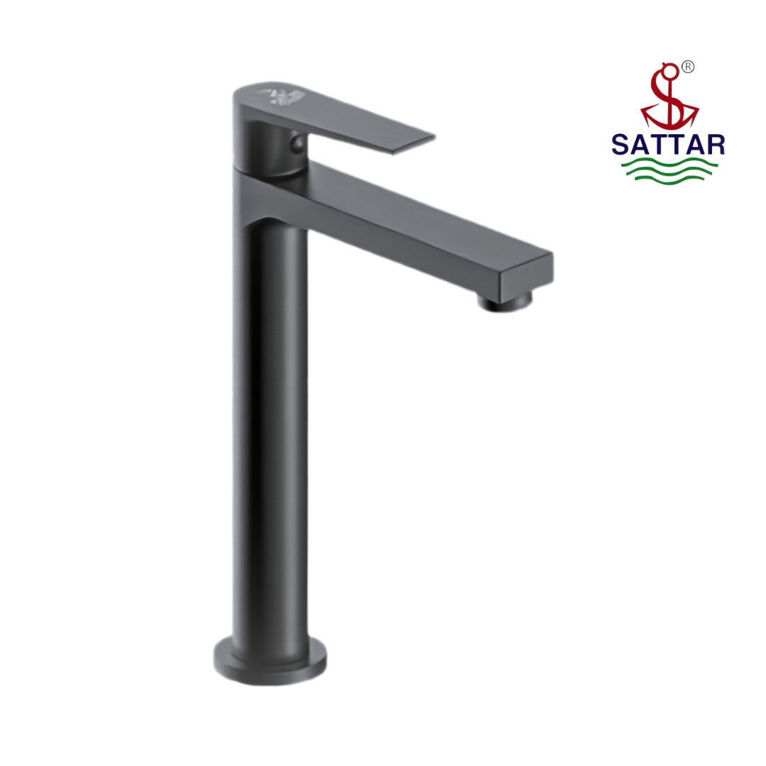 PREMIUM SINGLE LEVER  Pillar Cock (Gun Grey)-12”786045G