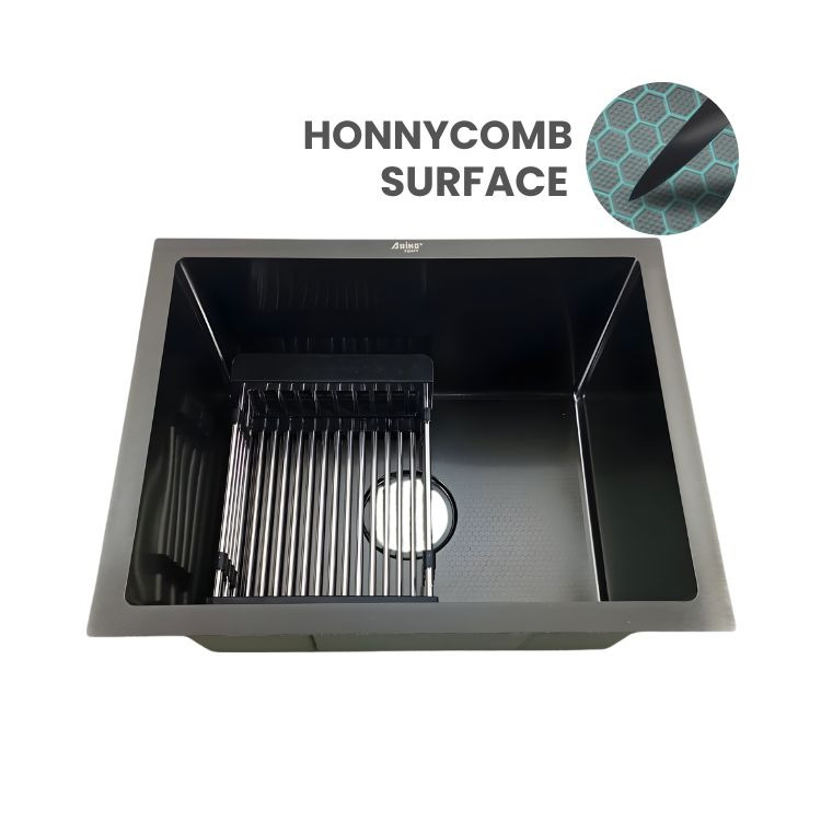 5545P-BK HONEYCOMB SURFACE LATEST DESIGN KITCHEN SINK