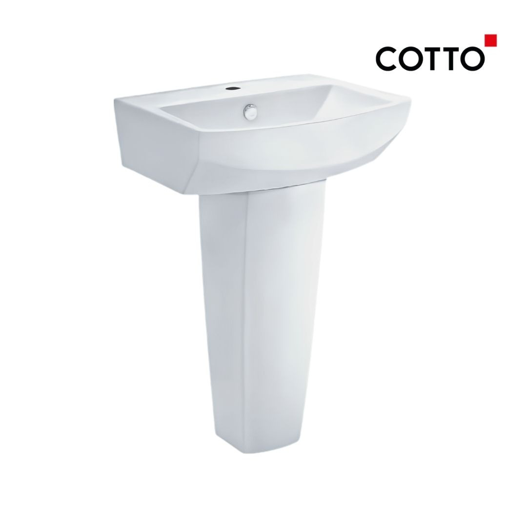 22''x18'' WASH BASIN WITH PEDESTAL TETRAGON