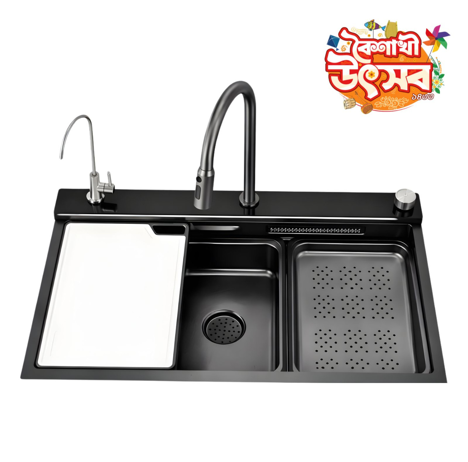 Voice Control Advanced Technology Handmade Multifunctional Smart Kitchen Sink