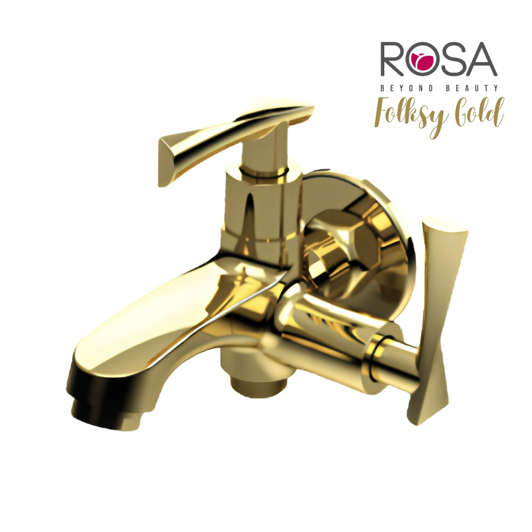 Two in Bib Cock FLK-G5003 Folksy Gold (premium)