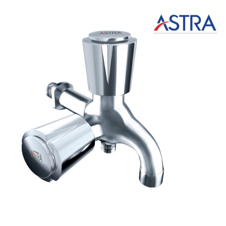 Astra EH-1110 Two-in-one Bib Cock Faucet Brass  Chrome