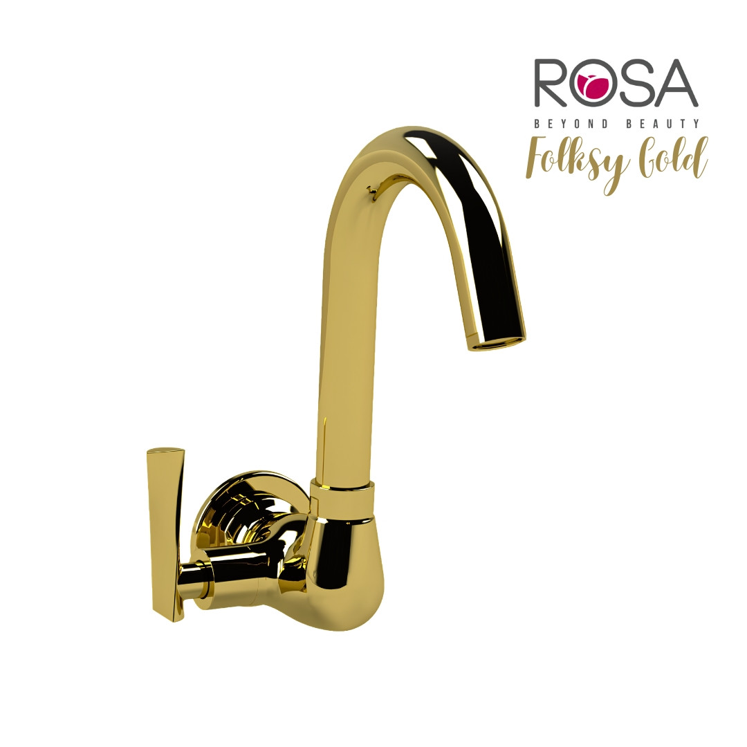 Moving Sink Cock FLK-G5006L Folksy Gold (premium)