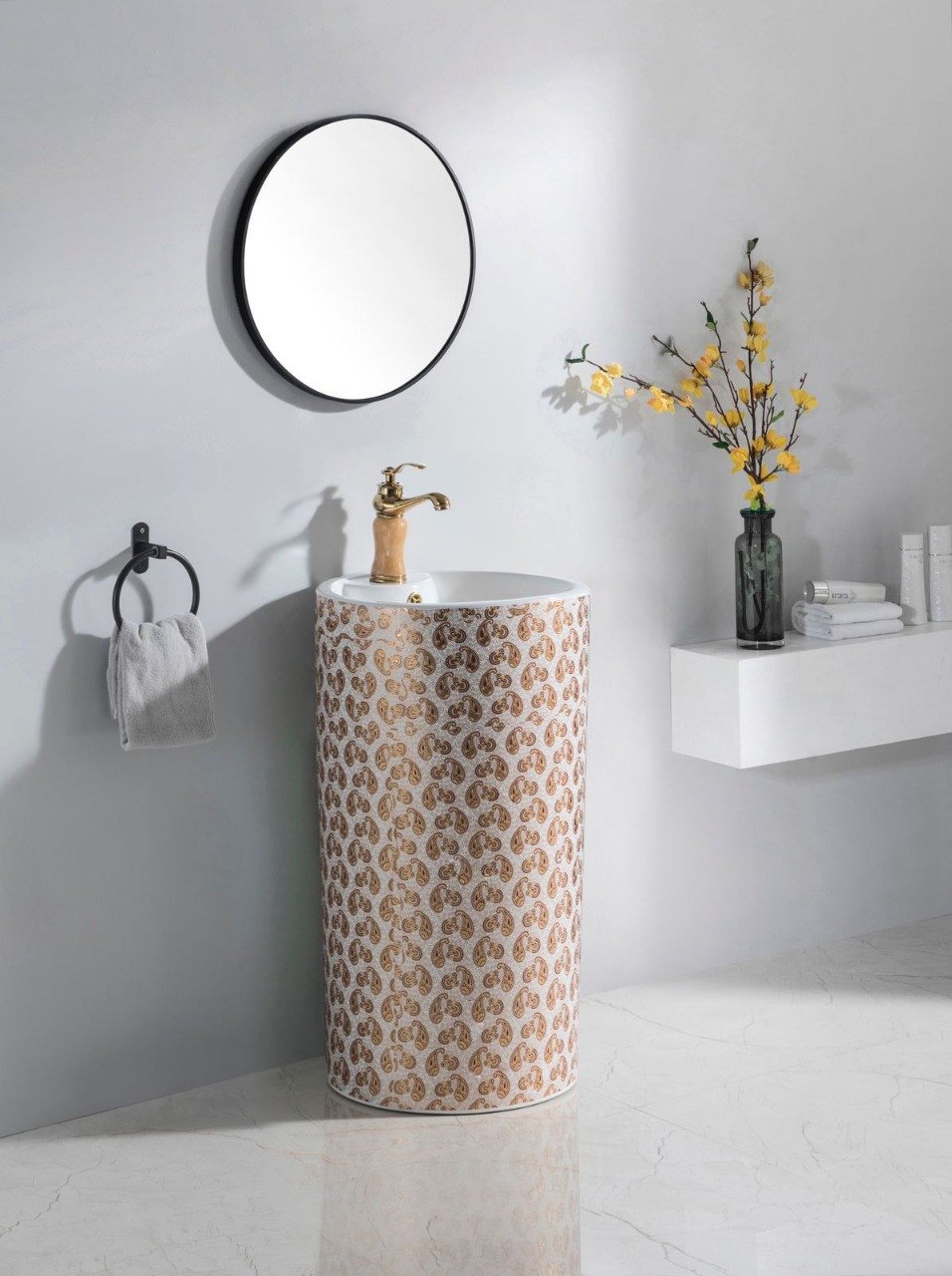 DECORATIVE DRUM BASIN 7026LG