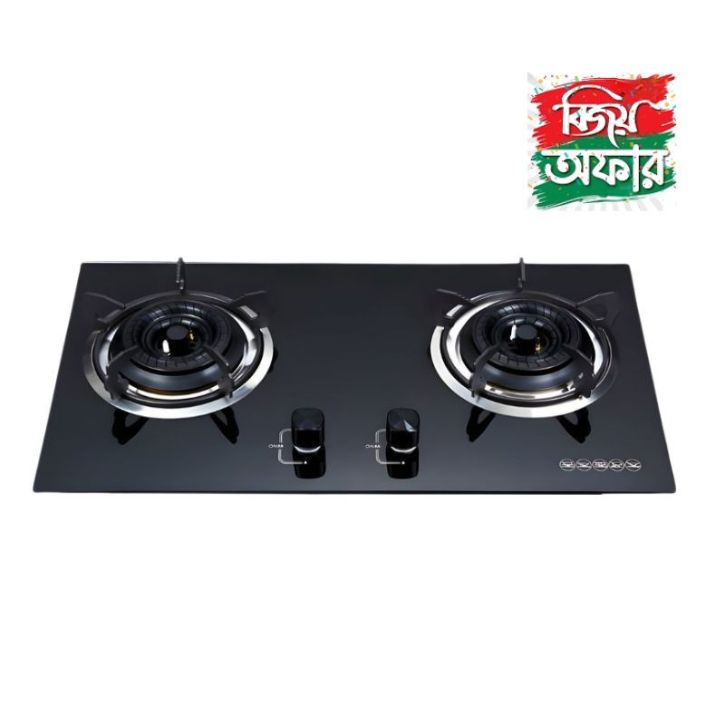 FR-204 STONE HIGH QUALITY TEMPERED BUILT IN GAS STOVE