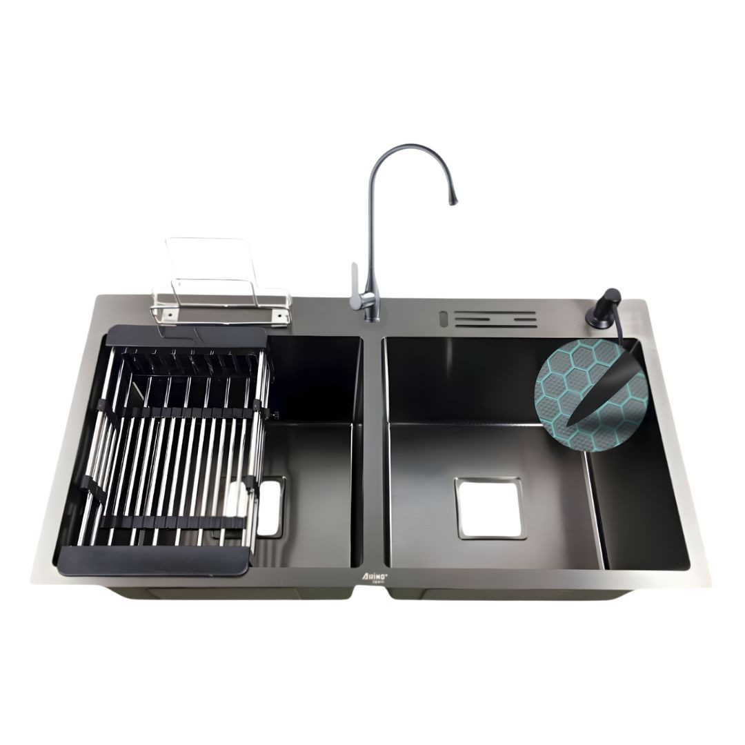9045BK 36''INCH HONEYCOMB SINK WITH KT- 102-BK
