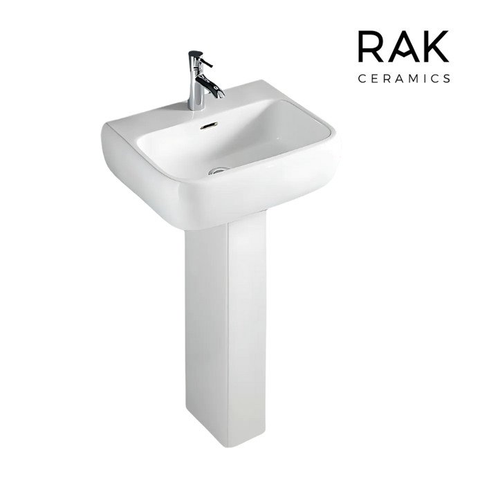 RAK-METROPOLITAN ALPINE WHITE PEDESTAL WASH BASINS