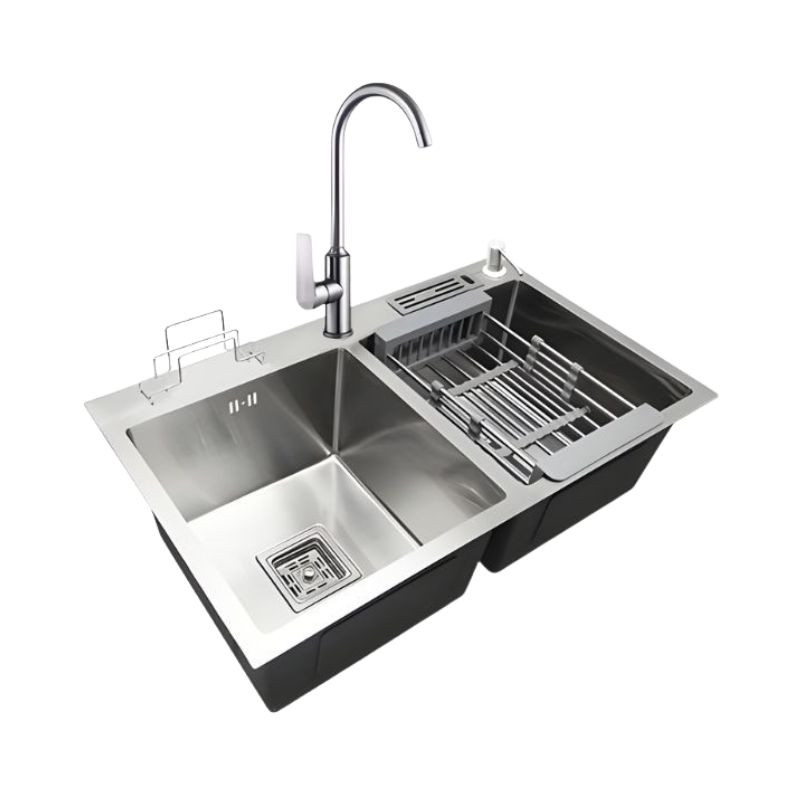 9045 HANDMADE SINK WITH SINK MIXER 101-BK