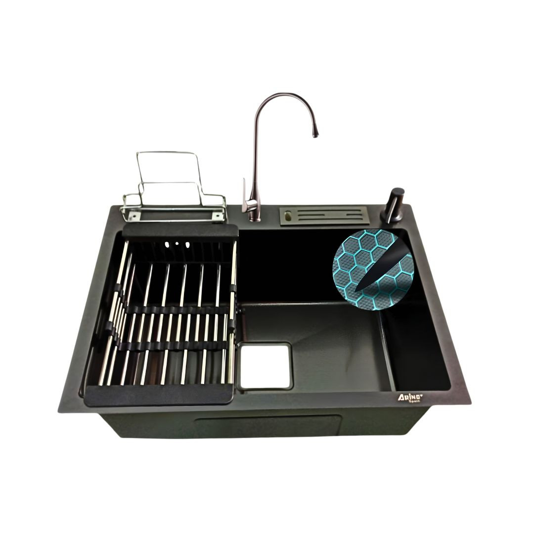 6045-BK 24'' INCH HONEYCOMB SINK WITH 102BK